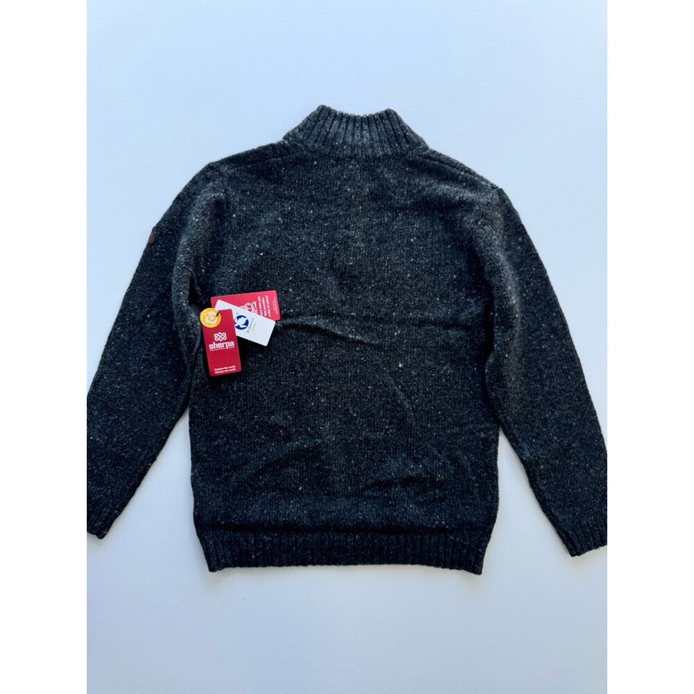 Sherpa Adventure Gear Dumji 1/4 Zip Sweater Large Charcoal NWT - Picture 3 of 7